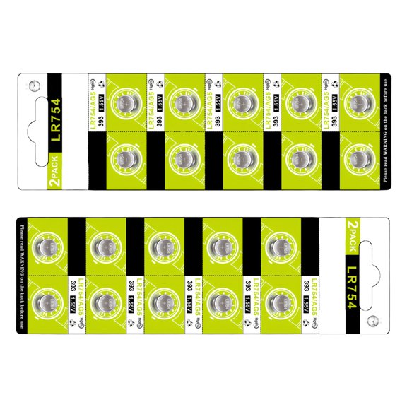 7829 LR754/AG5/SR754/393 Button Batteries Compactly 1.5v Batteries Easy Installation for Travel Use Low Power Devices