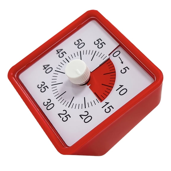60 Minutes Digital Timer Quiet Visual Countdowns Large Display for Cooking Timing in Quiet Space ABS Sturdy Port