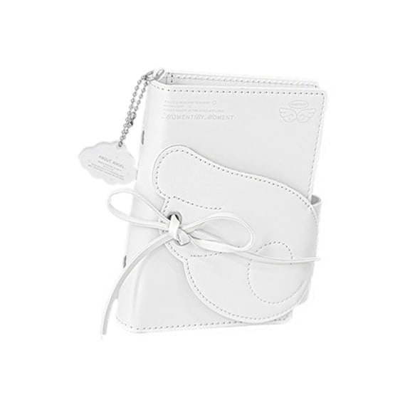 7829 Leather Notebook 64 Sheets Unlined Refillable Hardcover Journal With 6 Rings Leather Binder Covers for Note Taking