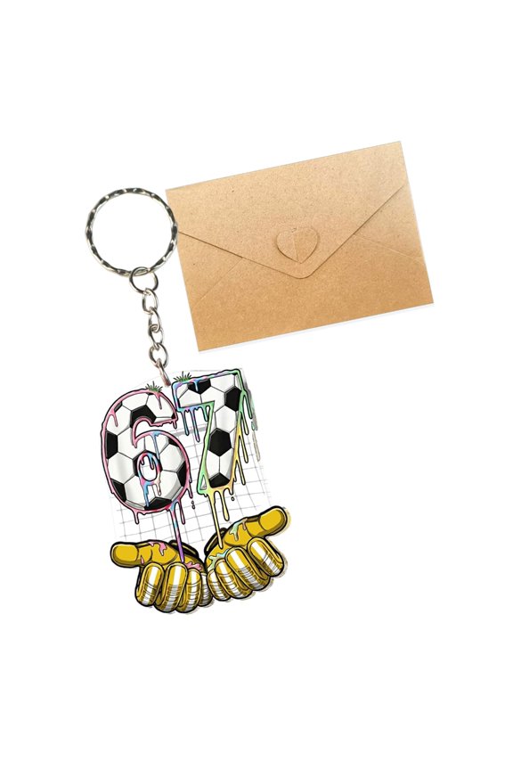 7829 Lightweight Acrylic Keychain 67 Number For Everyday Use And Special Occasion