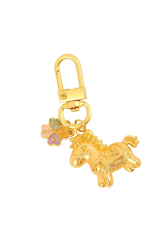 7829 Lucky Chinese Zodiacal Horse Keychain for Wealth and Success New Year Present