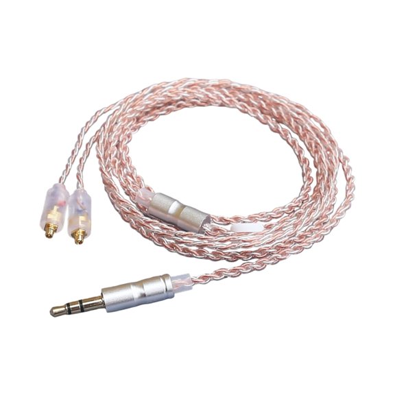 7829 MMCX Plugs Cable Featuring 3.5mm Connector for Enhances Longevity for Outdoor Activity and Frequent Use 120cm