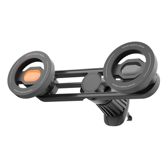 Vibration Resistant Double Magnetic Phone Car Mount Vent Clip Secure Locking Grip