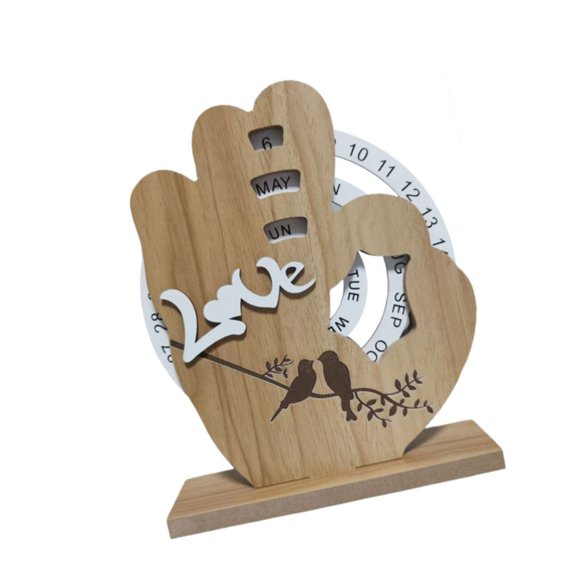7829 Manual Calendar Desktop Ornament with Strong Base Perfect Gift for Any Occasion