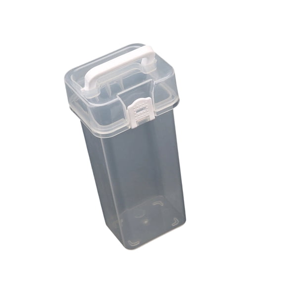 7829 Marker Organiser Box with Handle Multi Compartment Clear Plastic Marker Pen Case For Pens Pencils And Art Painting Tool