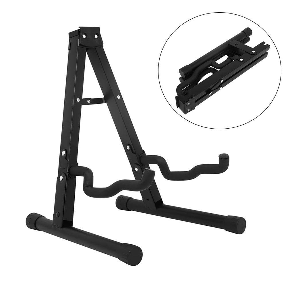 Metal A Frame Floor Electric Guitar Stand Folding Musical Instrument Stand