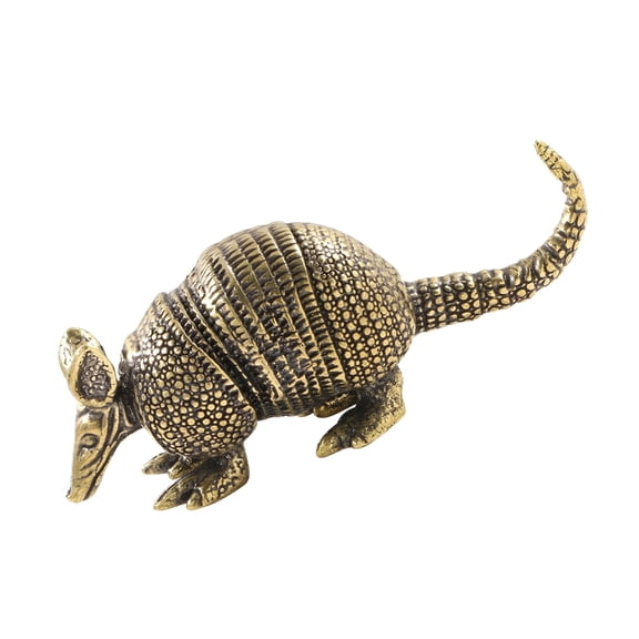 7829 MetalAn1ma1Figurine Statue Mouse Sculpture Desktop Ornament for Home Decors