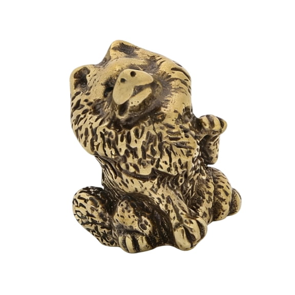 7829 MetalAn1ma1Statues Dog Figurine Sculptures Ornament for Bookshelf Cabinet Home Decors Tabletop Centerpieces Gift