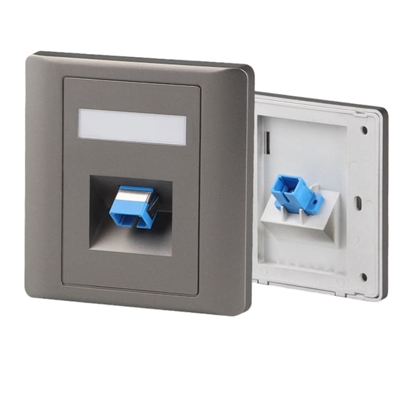 7829 MultiFunctional Fiber Opticals Wall Plate For 86 Type Enclosures LC Port