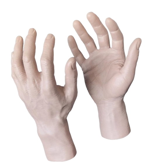 7829 Multifunctional PVC Hand Mold for Retail Display Realistic Texture PVC Construction Easy Cleaning Portable Design