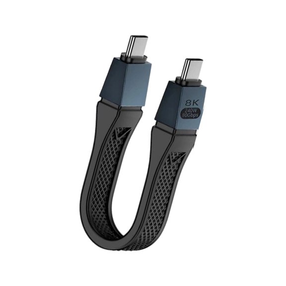 7829 Multiple Device USB4 Cable Thunderbolt5 Support 40Gbps Speed 100W Charging TPE Durability