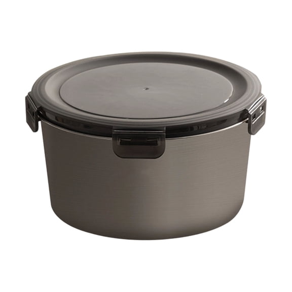 7829 Multiple Size Meal Preps Container with Clear Lid Storaging Box Metal Texture Perfect for Storaging Food Freshness
