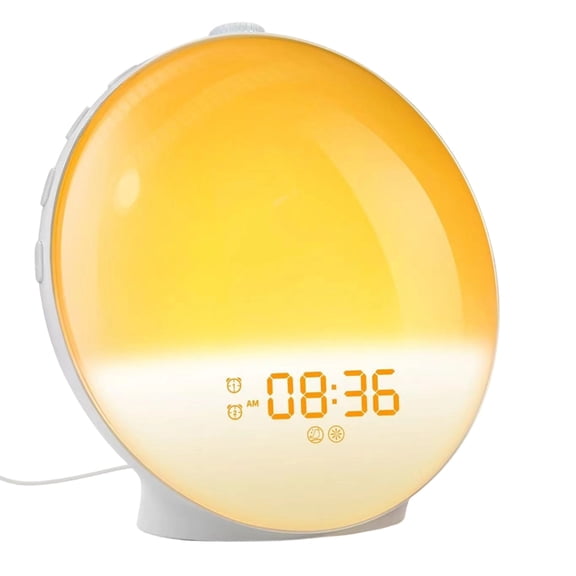 7829 Natural Wake Up Alarm Clock with Lighting Double Alarms Drowse Progressive Light Control