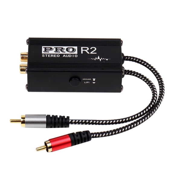 7829 Noise Isolation Box 2 Channel 2RAC Noise Filter Improves Auditory Clear for TVs and Music Player Easy to Use