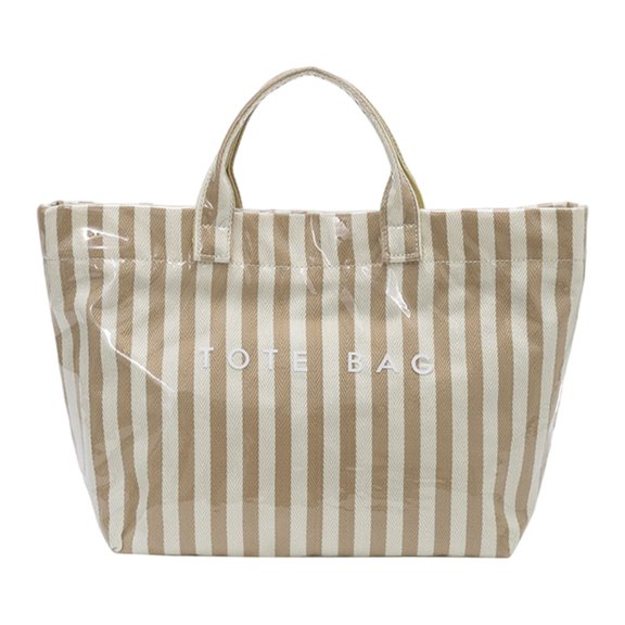 7829 PVC Canvas Blend Large Capacity Handbag Fashion Travel Shopper Bag For Commuting
