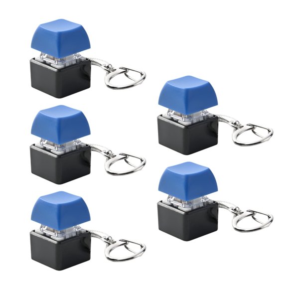 7829 Portable 5Pcs Switches Tester Fidgets Fun Stress Toy Keychain For Keyboards Lovers
