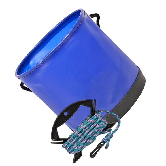 7829 Portable Integrated Fish Bucket Fish Box EVA Folding Fish Bucket with Rope Colorful Fishing Tackle Bucket Water Bucket