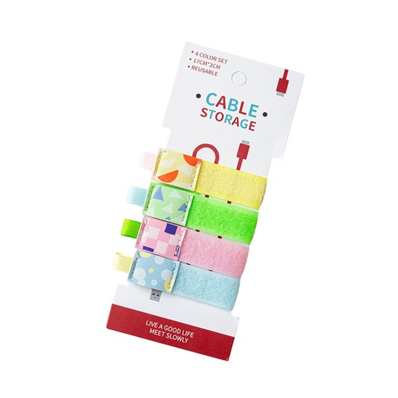 7829 Practical Nylon Cable Organizers Strap Cartoon Pattern Cable Tie For Data Wire