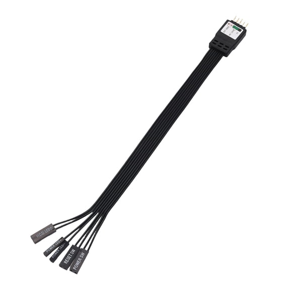 7829 Premium 2Pin To 9Pin Computer Case Cable For Power Switches Reset And HDD LED Signal Transmission