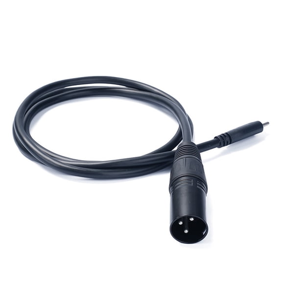 7829 Professional Stereo Microphones Cable, USB Type C Male to 3Pin XLRs Male Female Connectors Cable for Sound Interfaces