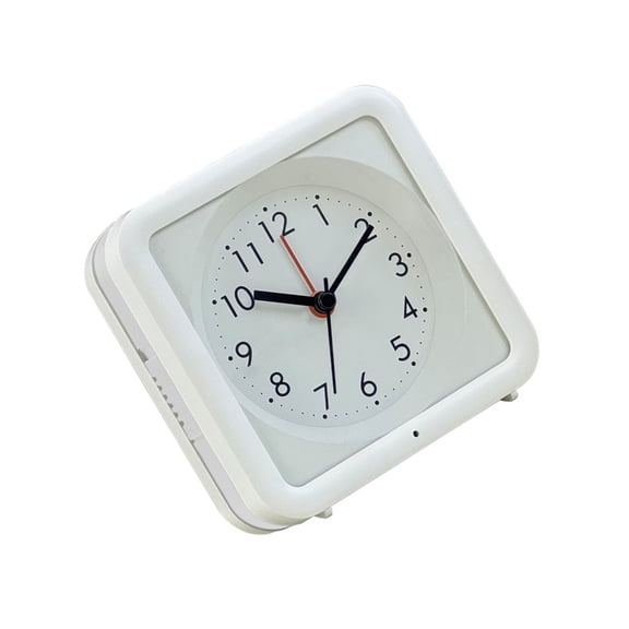 Square Shape Quiet Alarm Clock with Builts in Auto Night Light Sensors for Bedroom Bedsides Decors and Use