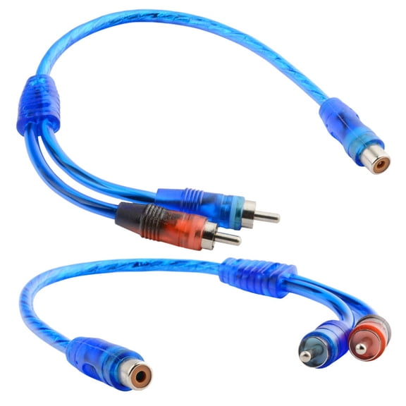 7829 RCAs Y Splitter Cable 1 Female to 2 Male for High Fidelities Sound Transmission in Home Theaters and Car