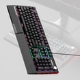 thumbnail image 1 of NKRO AntiGhosting 104Key Cord Mechanical Keyboards RGBs Backlit Ergonomic Design for Gaming and Use, 1 of 12