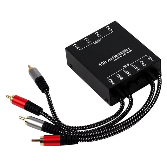 7829 Reliable 4Channel Ground Looping Noise Isolator For High Clear Sound Systems