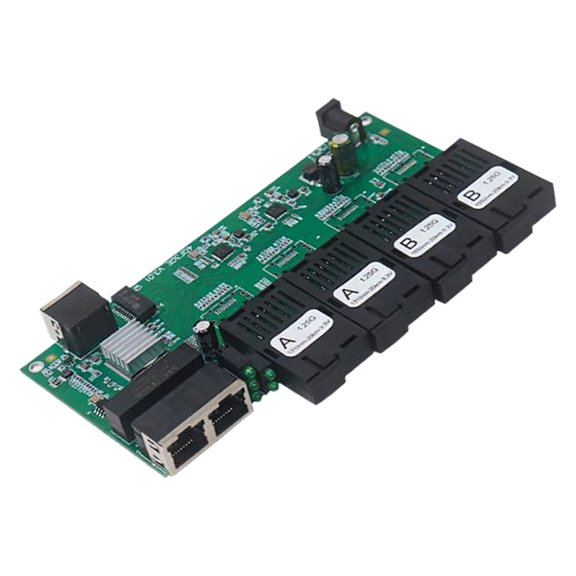 7829 Reliable Gigabit Fiber Transceiver with 4 Opt 3 Electrical Interfaces 20KM
