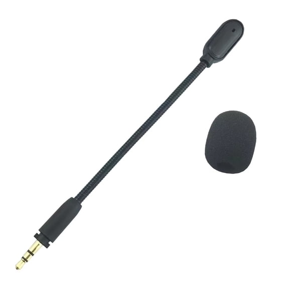 7829 Replacement Game Microphone for Gaming Headphone 3.5mm Detachable Boom Microphone Backup Accessories