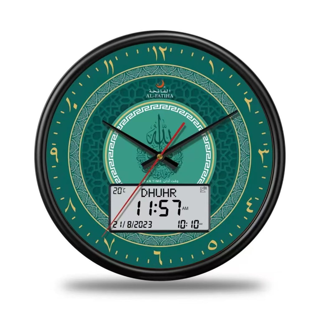 Clock With 13 Numbers Functional Digital Alarm Clock 13 Inch Wall Mount Roman Numerals ...