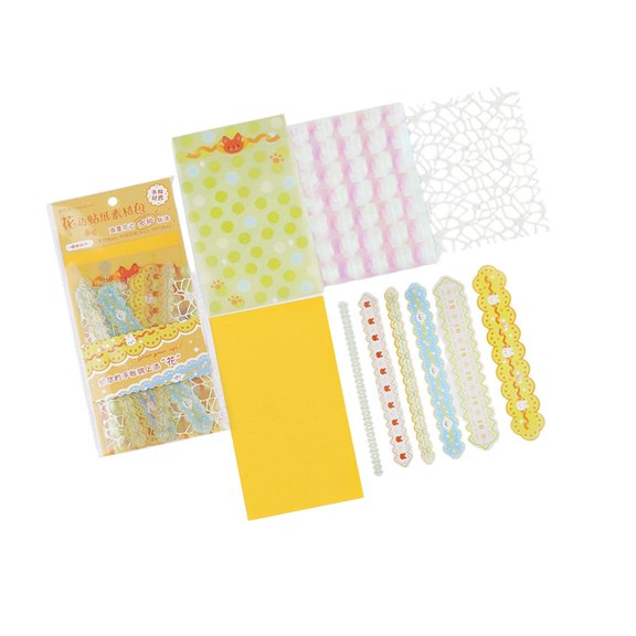 7829 Retro Scrapbooking Borders Embellishments Journaling Decorative Paper For Journal Card Making Memory Book Decoration