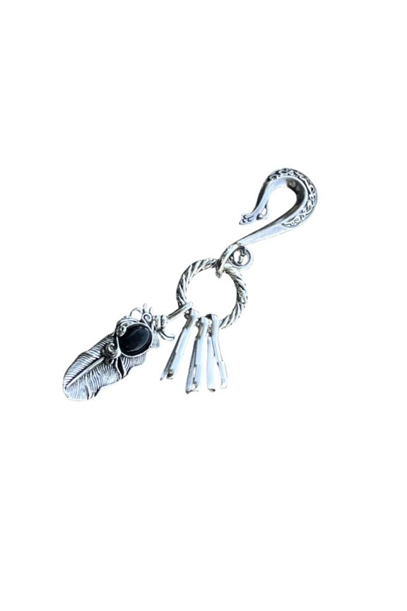 7829 Rustproof Alloy Key Accessory Triple Keychain Pendant for Fashion Enthusiasts