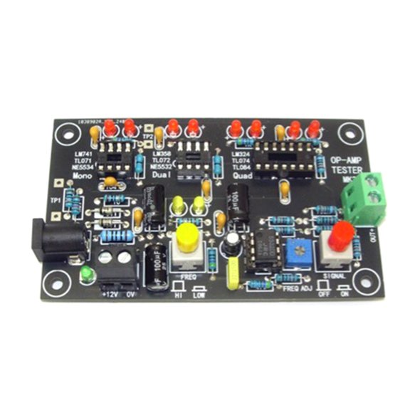 7829 Small Double LED Indicator Base Chip Tester Plastic For Fast Good Bad Identification Of DIP 8 Operational Amplifiers