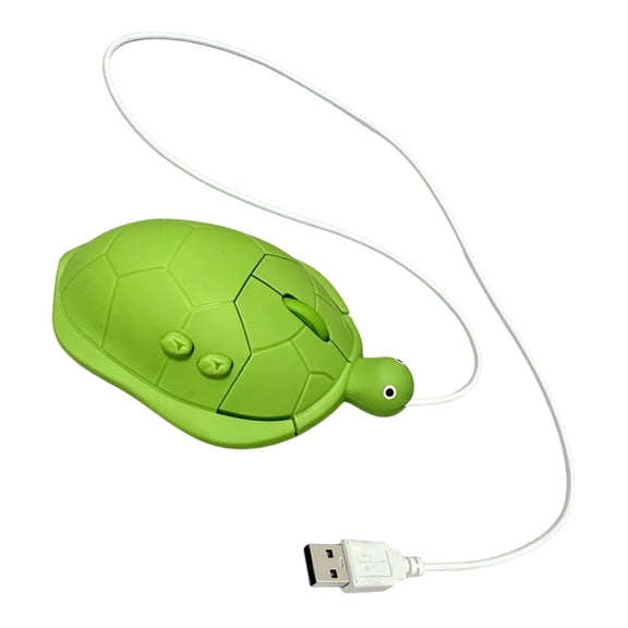 7829 Smooth Green Turtles Mouse 6 Button High Accuracy Sensors For Computer Laptop