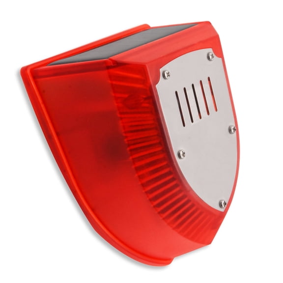 7829 Solar Power Outdoor Human Body Sensors Alarm 129dB High Volumes Sound And Light Flash For Enhances Security