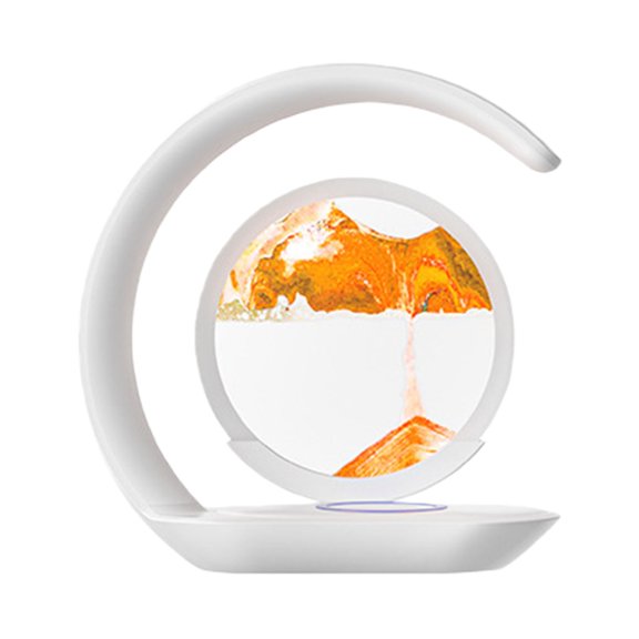 7829 Stream Sand Sculpture Desk Lamp with Dimmable Field glasses Fast Charging Technology