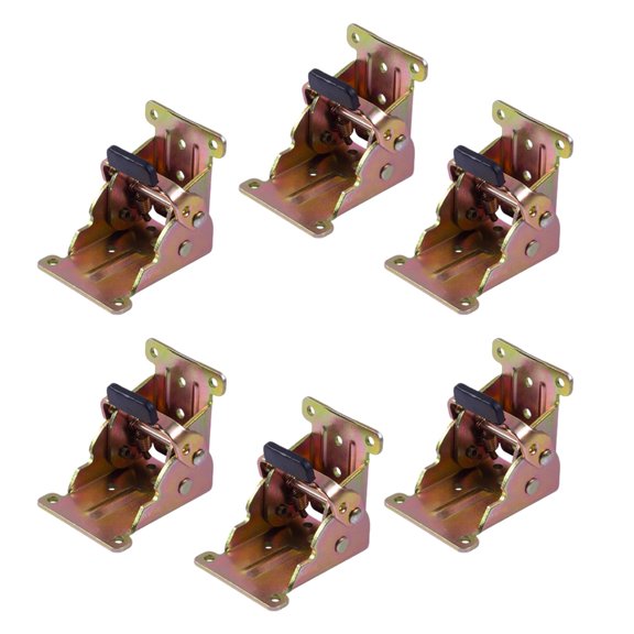 7829 Strong Foldable Table Hinge with Safety Lock Mechanism Rusts Proof Designs Hinges for Indoor Outdoor Furniture Assembly