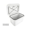 thumbnail image 1 of 7829 Tackle Box Organizers Fishing Tackle Organizers Container White Marine Deck Storage Box Lockable Embedded Tool Box, 1 of 12