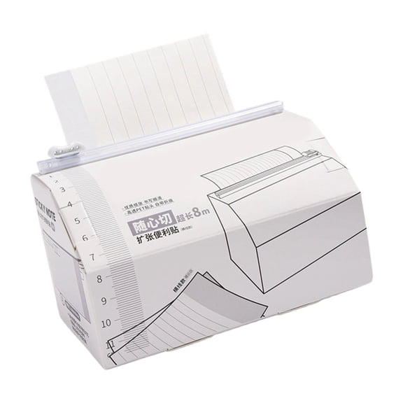 7829 Tearable Adhesive Note with Built in Paper Cutter 8.74yard Long Adhesive Note