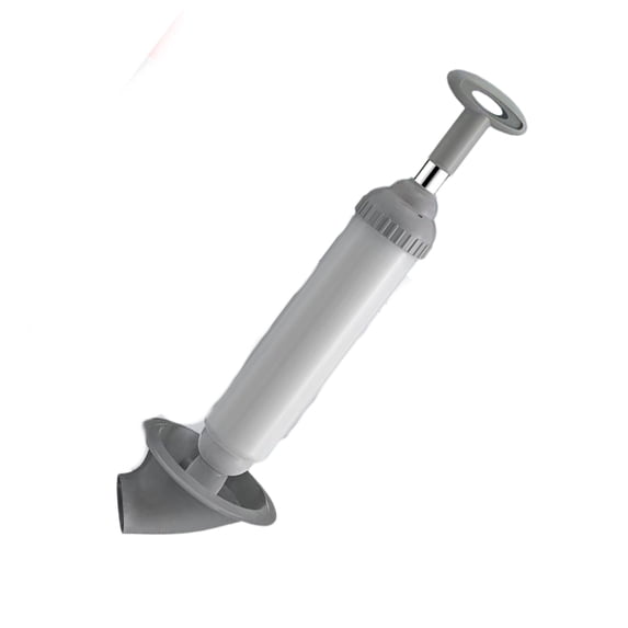7829 Toilet Plunger Professional Air Powered Drain Unclogger With Pressure Meter Declogger ABS Handle