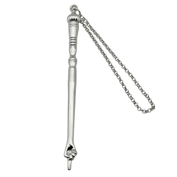 7829 Torah Pointer Yad Torah Scroll Reading Hand Assistant Hand Pointer and Connected Chain Bible Pointer Jewish Gift Unisex