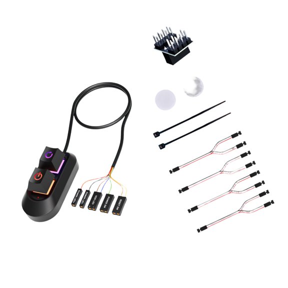 7829 Two Button External Computer Power Switches With Durability Mechanical Keyset