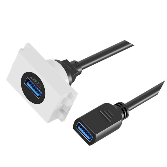 7829 USB3.0 Flush Panel Mount USB3.0 Female to Male Extension Cable 625MB/s Data Transfer for Use in Car Home Industrial