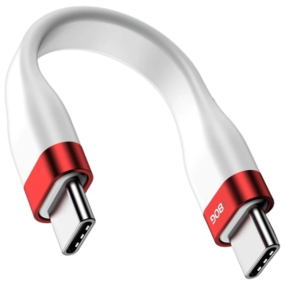 7829 USB4 5 Type C Cable 80Gbps Data Transfer 240W Fast Charging Aluminum Alloy TPE