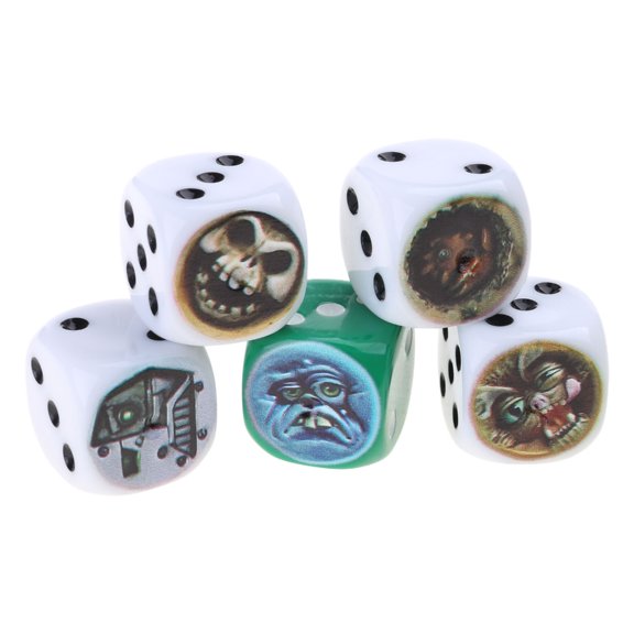 7829 Ugly Figure Dices, Funny Resin Dices Party Decorative Dices Role Playing Dices