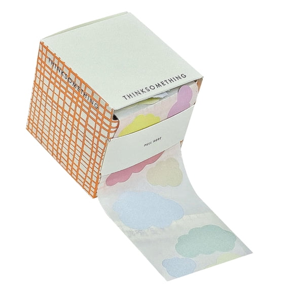 7829 Unique Cloud Themed Adhesive Note Paper 7cm X 7cm Easy To Use For Students Professionals Meetings