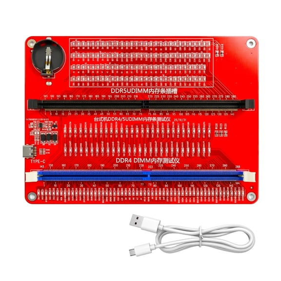 7829 Universal DDR4 DDR5 Memory Tester Diagnostic Tool For Desktop PC Memory With LED Indicators