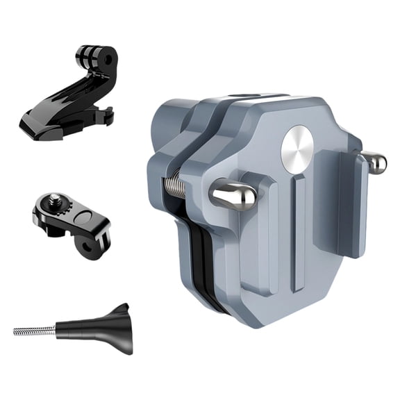 7829 Universal Motorcycle Windshield Mount with Quick Release & Adjustable Angle Metal Brackets Suitable for Action Cameras