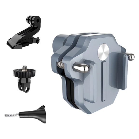 7829 Universal Motorcycle Windshield Mount with Quick Release & Adjustable Angle Metal Brackets Suitable for Action Cameras